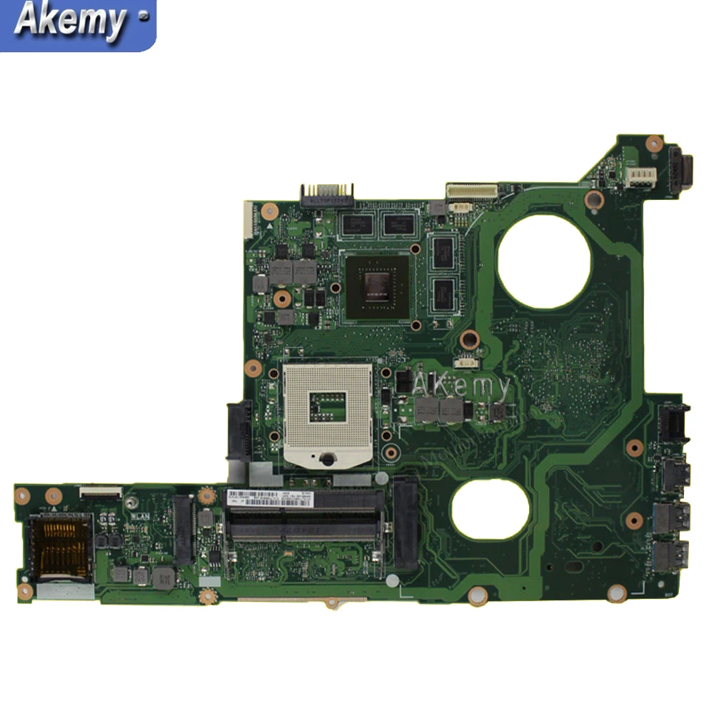 Akemy N46VJ материнская плата для ноутбука ASUS N46VJ N46VM N46VZ N46VB N46VV N46V тесты оригинальная плата GT635M/GT630M 2 Гб графический