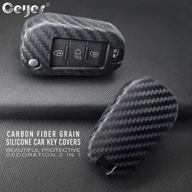 

Ceyes Car Accessories Styling Protection Shell Cover Case For Citroen C2 C3 C4 C4L C5 C6 For Peugeot 208 207 308 RCZ 2 3 Buttons