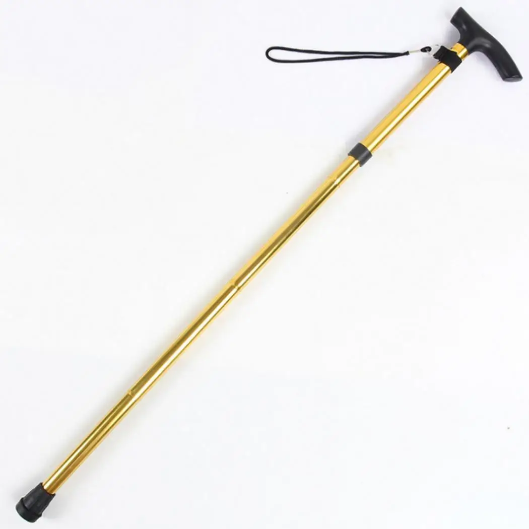 Durable Portable Folding Height Adjustment Trekking Pole 84-93cm/33.1-36.6inch Walking Pole Outdoor Sport - Цвет: Y