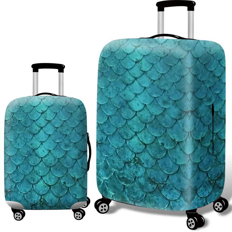 Travel Accessories Luggage Cover Suitcase Protection Baggage Dust Cover Elasticity Flowers Trunk Set Case For Travel Suitcase