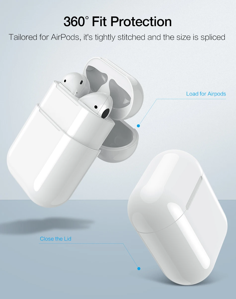 Qi беспроводной зарядный чехол для Apple AirPods 2 1 Bluetooth гарнитура Беспроводное зарядное устройство приемник защитный жесткий чехол коробка