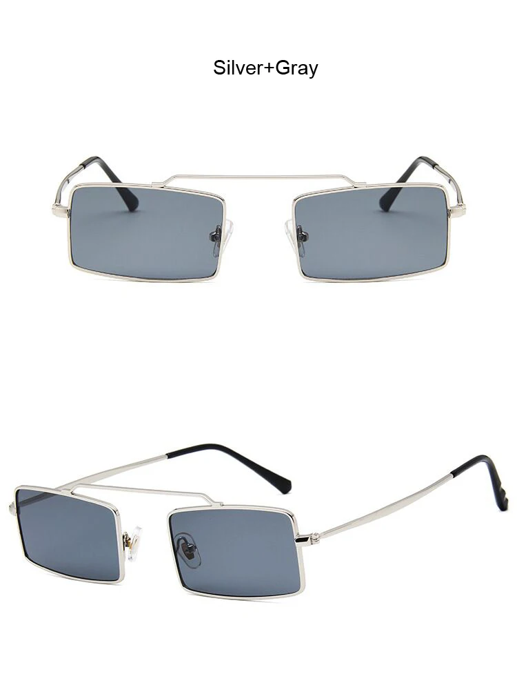 Металлические солнцезащитные очки Для мужчин Для женщин Ретро негабаритных Квадратные Солнцезащитные очки женский мужской желтый