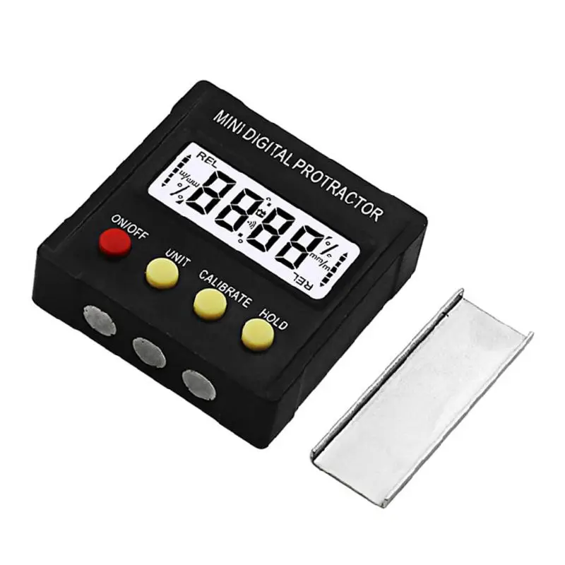 

Mini Electronic Digital Display Magnetic Digital Inclinometer Protractor Slope Level Measuring Instrument 649E