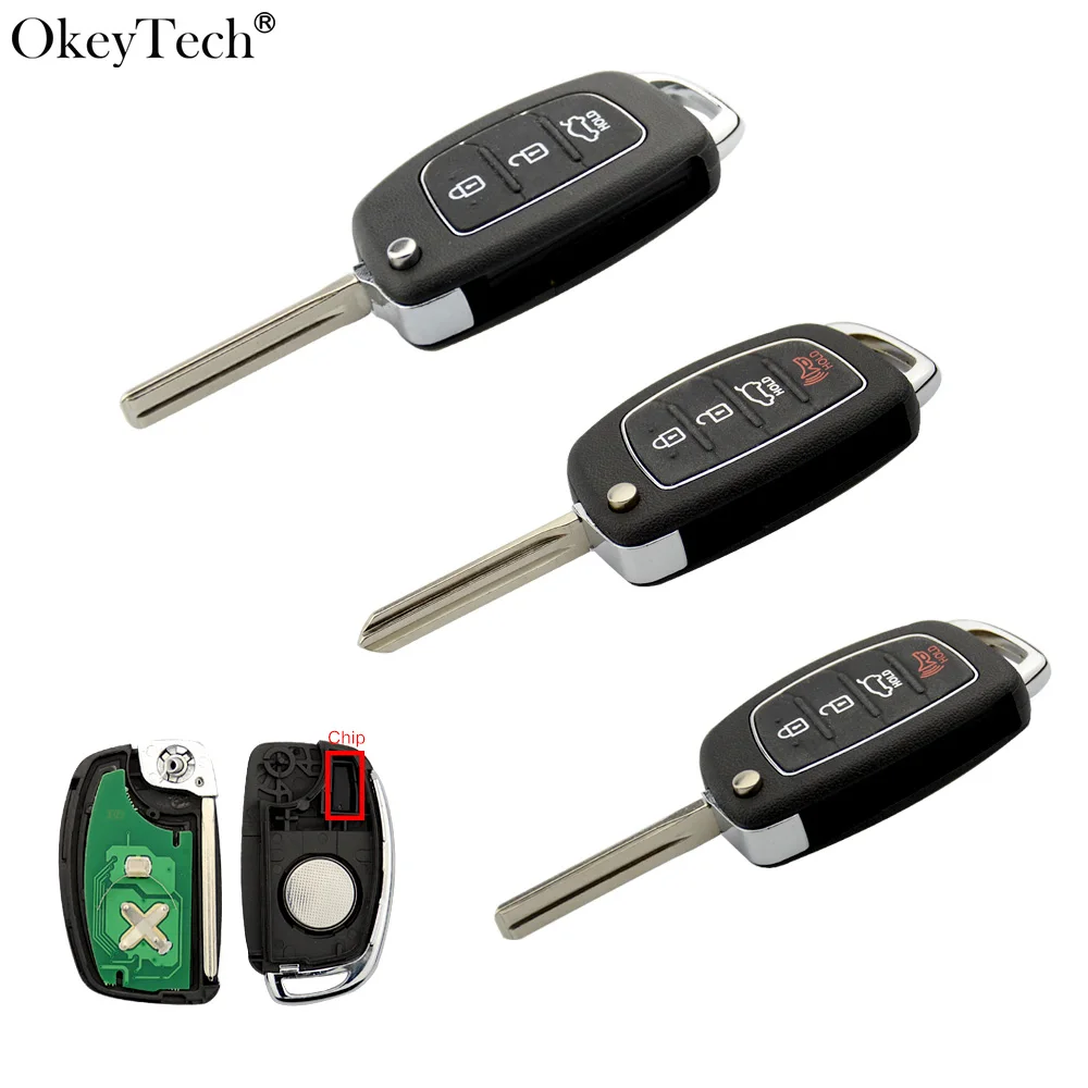 Okeytech New 3/4 Button Flip Folding Remote Car Key 315/433Mhz Transponder Chip ID46 For Mistra Hyundai HB20 SANTA FE IX35 IX45 Okeytech New 3/4 Button Flip Folding Remote Car Key 315/433Mhz Transponder Chip ID46 For Mistra Hyundai HB20 SANTA FE IX35 IX45