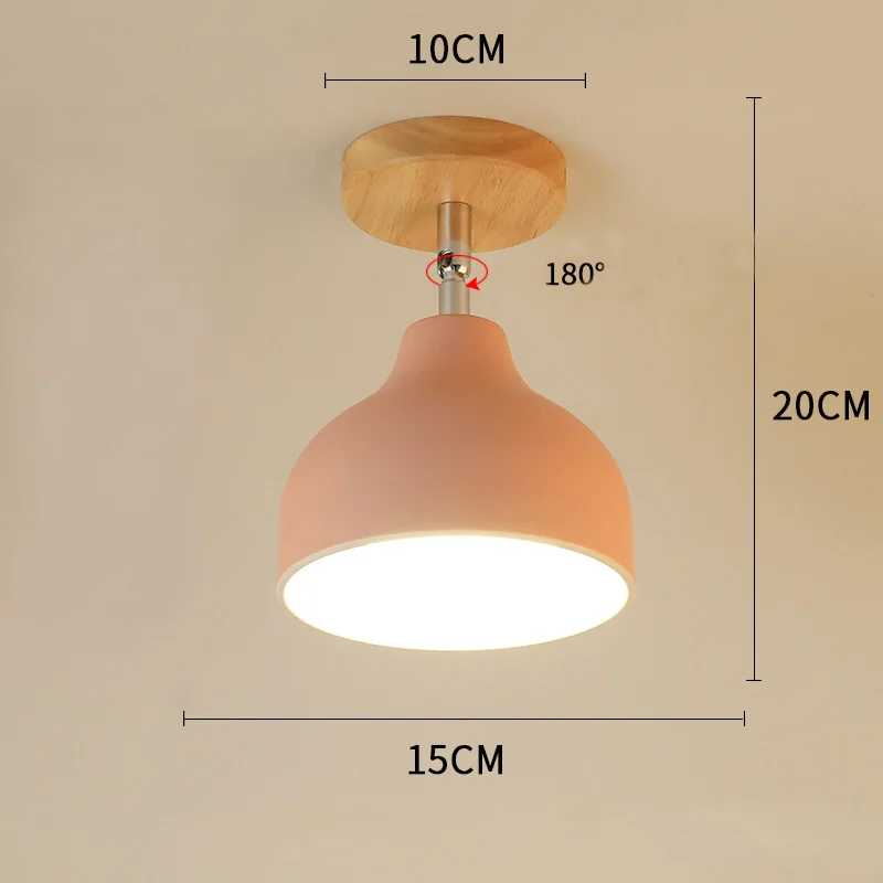 Современный потолочный светильник скандинавский плафон светодиодный потолочный светильник цветной плафон квадратный светильник для столовой кухни Lampara Techo - Цвет корпуса: 12