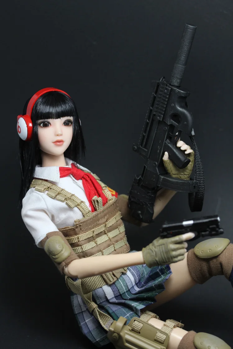 

[ESTARTEK] TYM 1/6 Female Shooter Girl Fighter Red Scarf Serie 12inch Collectible Action Figure