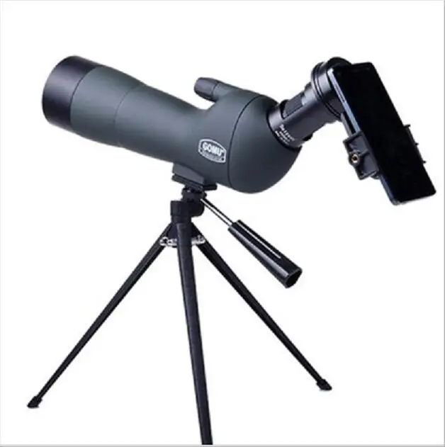 Brand GOMU 20-60x60 HD Zoom High Quality Precision Spotting Scope Telescope Tripod connection mobile phone adapter Bird Watching