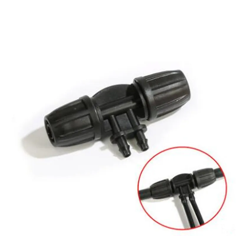 

20pcs/pack 3/8" To 1/4" Reducing Cross Connector Micro Irrigation Tubing Drip Irrigator Garden and Watering Connector U114
