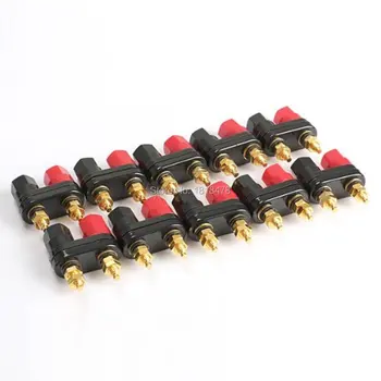 

10pcs Terminal Binding Post Power Amplifier Dual 2-way Banana Plug Jack