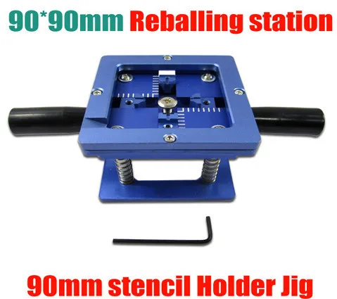 90mm x 90mm stencil holder 90mm BGA reballing station jig with handgrip freeshipping 100% new intel 82801hbm ic chipset with bga stencil 90mm nh82801hbm