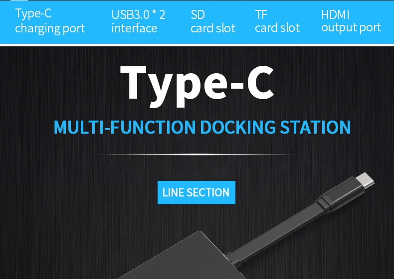 Алюминий USB HUB tpye c USB 3.0 High Скорость концентратора костюм для ноутбука/Тетрадь Портативный мини 2 порта сплиттер для SD/TF Card Reader