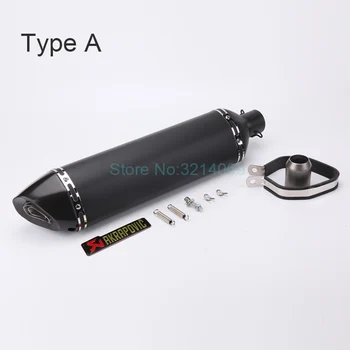 

Universal Inlet 51mm Modified Motorcycle Scooter Pitbike Slip On for Xmax 300 Pcx Tmax 530 570mm Exhaust Pipe Modified Mufflers
