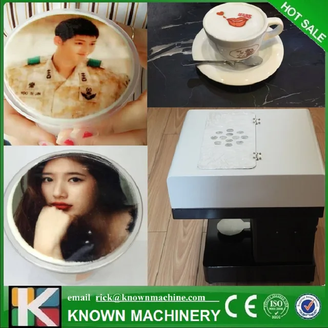 Cheap The CE certified 110*110 mm 25 KG Coffee printer with four color ink free shipping Cheap The CE certified 110*110 mm 25 KG Coffee printer with four color ink free shipping