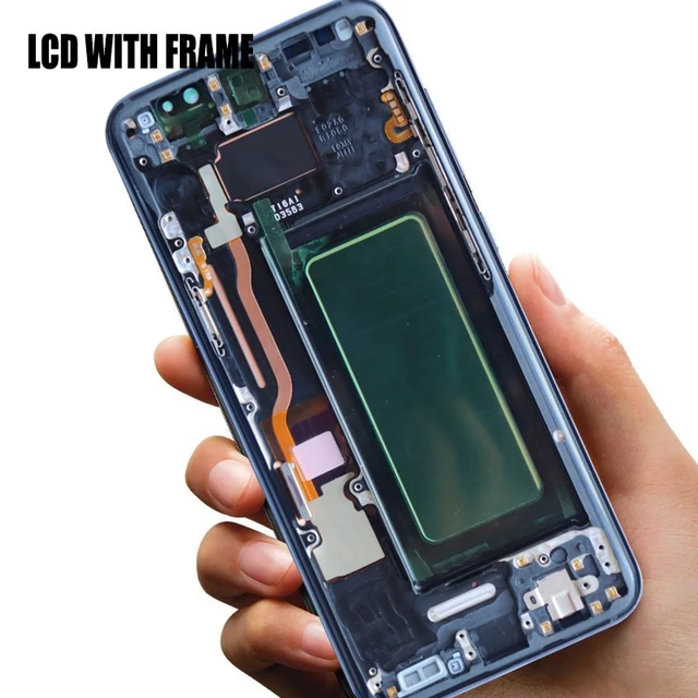 100 ORIGINAL SUPER AMOLED S8 LCD with frame for SAMSUNG Galaxy S8 G950 G950F Display S8 100% ORIGINAL SUPER AMOLED S8 LCD with frame for SAMSUNG Galaxy S8 G950 G950F Display S8 Plus G955 G955F Touch Screen Digitizer