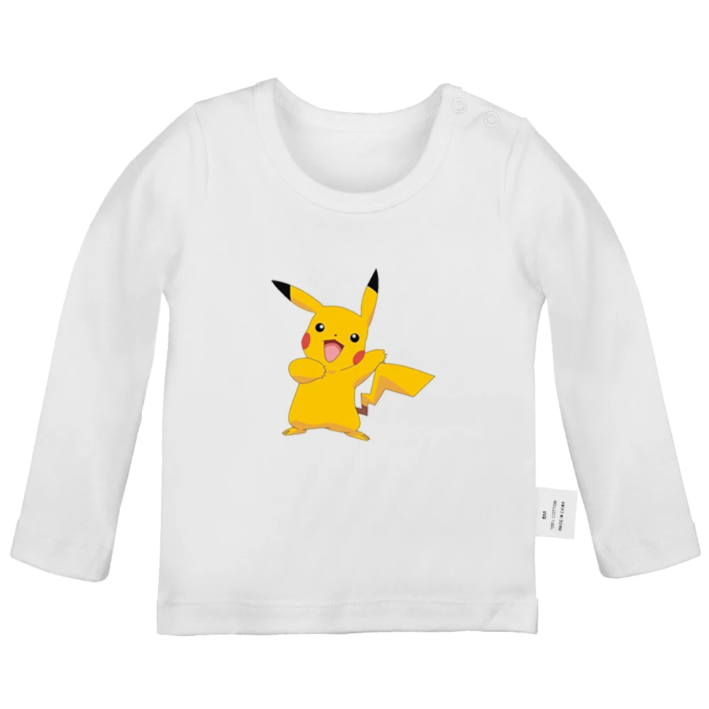 ifBabyYW224C Детские топы с изображением Pokemon покебол Pikachu Пикачу уход за кожей лица для новорожденных, футболки для малышей, детей ясельного возраста Графический сплошного цвета с длинным рукавом футболки - Цвет: ifBabyYW224C