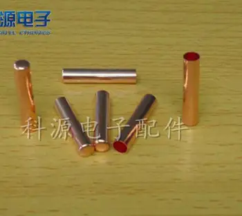 

Free shipping temperature sensor shell red copper size 4.5*25mm ,PT100 platinum resistance encapsulation shell 1000pcs/lot