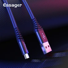 

Essager Micro USB Cable For Samsung Xiaomi Cable USB Micro Cord 2.4A Fast Charing 2m 1m Microusb Charger Android Data Cable