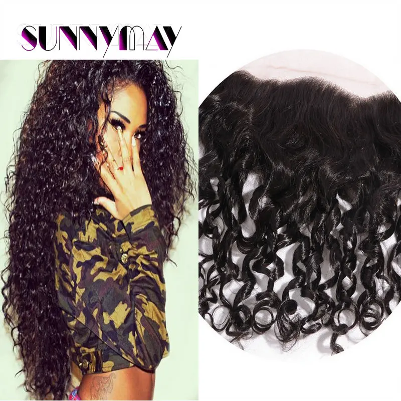 

8A Cheap European Lace Frontal Closure Unprocessed Human Hair 13x4 Bleached Knots Virgin Frontal Deep Curly Full Lace Frontal