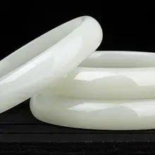 Природный Хотан нефрита женщин амулет нефрит Браслеты из нефрита ювелирные изделия