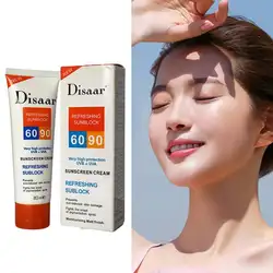 Отключающий солнцезащитный крем 90 + + увлажняющий защитный солнцезащитный крем для кожи 80 г уход за лицом предотвращает повреждение кожи