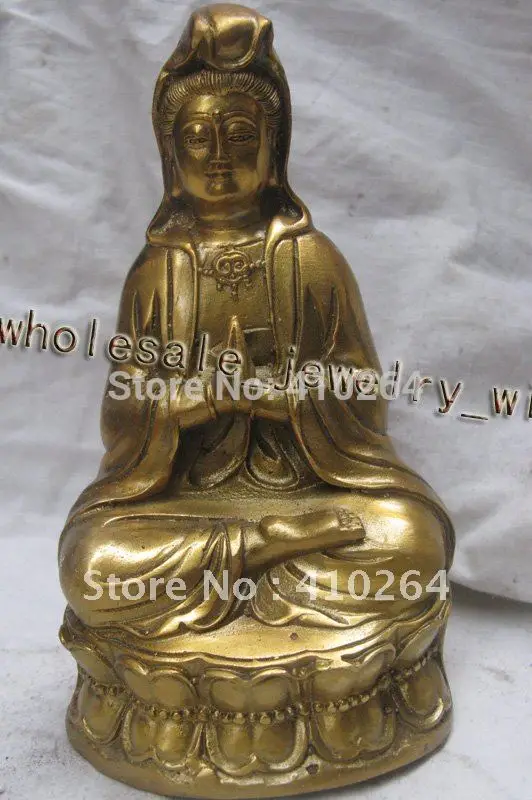 

[old craft ] large Buddhism "GuanYin" Buddha bronze statue (A0314)