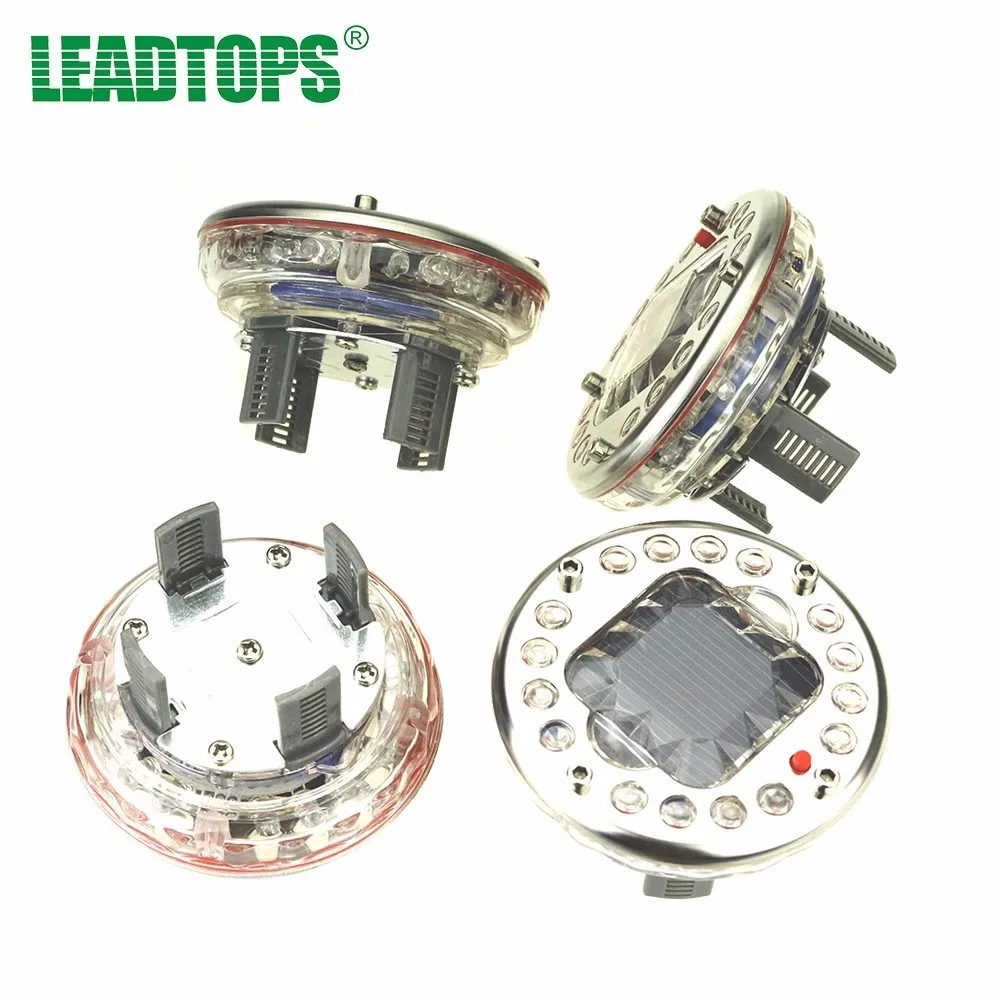 RU LEADTOPS 4Pcs Car Light Assembly External Lights RGB 4 Colours 18 LED Solar Energy