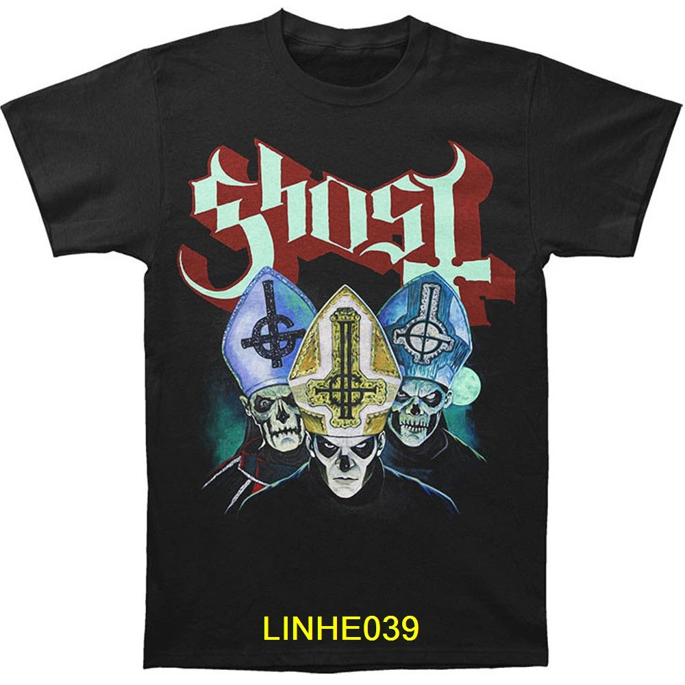 

Authentic GHOST Band Trinity Papa Emeritus T-Shirt S M L XL 3XL NEW New Fashion Cool Casual T Shirts Western Style