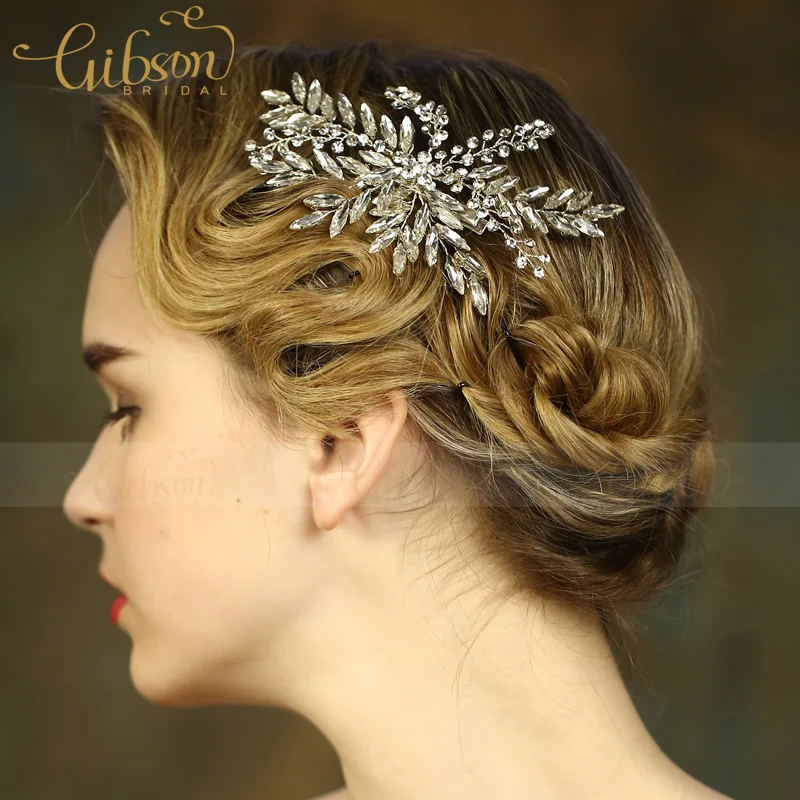 Free Shipping Handmade Shiny Rhinestone Wedding Hair