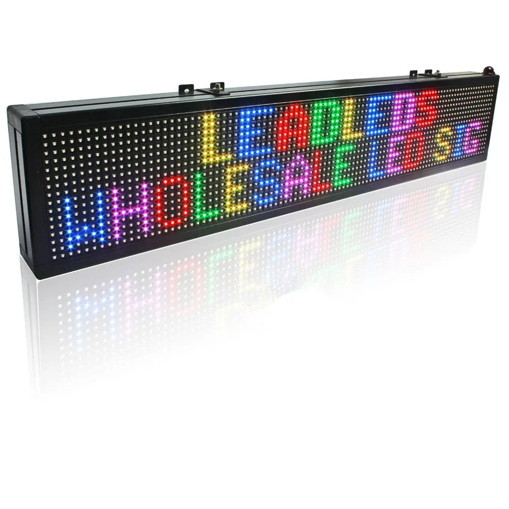 

100.5 x 15cm Full Color LED Sign / SMD RGB Can Programmable Scrolling Message LED Display Board Can be used in stores warehouse