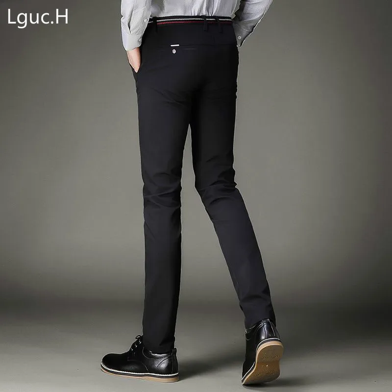 Lguc.H Thin mens pants Summer Slim Straight Men Fashions new Business ...