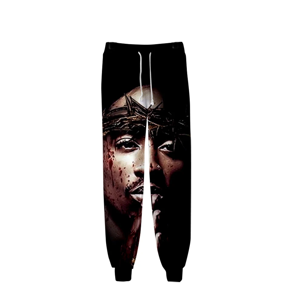 Американский рэпер Tupac 2PAC 3D брюки высококачественные спортивные для отдыха в