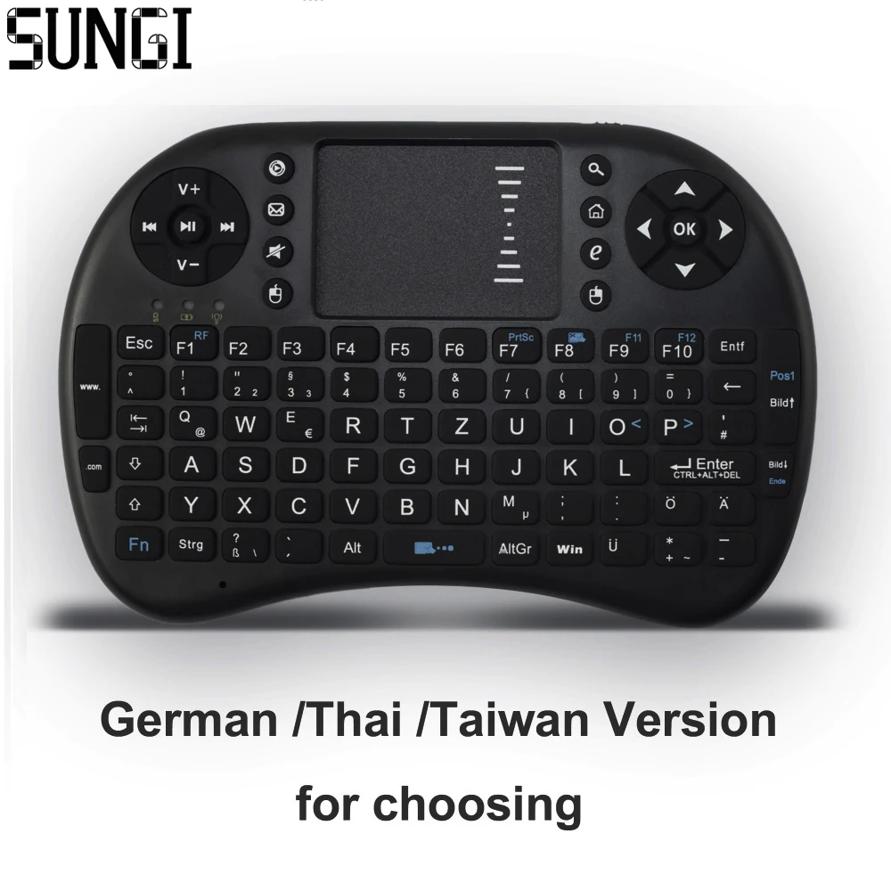 Немецкая/тайская/Тайваньская I8 2 4 GHz Беспроводная мини клавиатура Air Mouse | Клавиатуры -32721261422