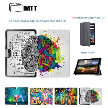 

MTT Graffiti PU Leather Case For Acer Iconia Tab 10 A3-A40 One B3-A30 10.1 inch Trifold Flip Tablet Cover Protective funda
