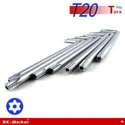 T20 torx, 20 штук, отвертка Расширенный ключ легированная сталь ручной инструмент, Велосипедный Спорт Ключ Torx Бит, Китайский manufactuer