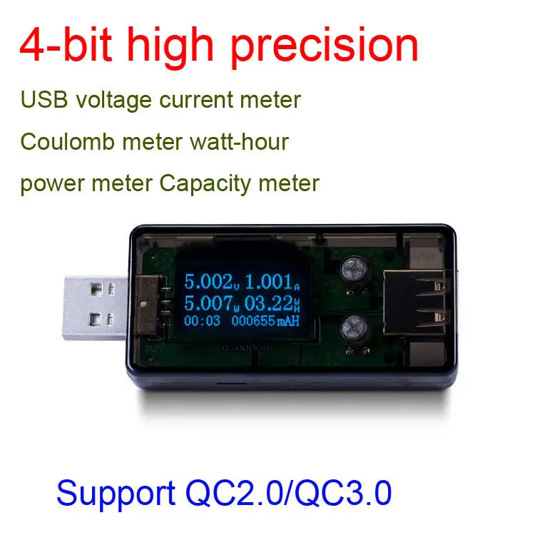 OLED тестер USB зарядное устройство Doctor Напряжение Ток Мощность измеритель мощности