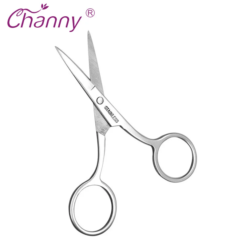 Channy Eyebrow Trimmer Scissors Stainless Steel Nose Hair Scissor Hair