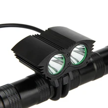 4 шт./лот A21 светодиодный ночник 2* XM-L U2 светодиодный 4 режима двойной головкой передний свет светодиодный фары переднего света для езды на велосипеде для велосипеда