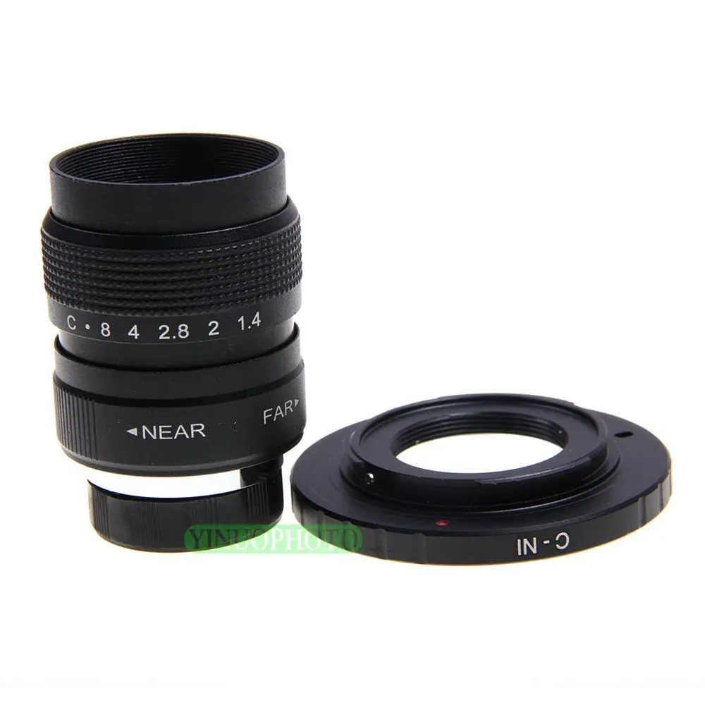 Фуцзянь 25 мм F1.4 CC ТВ Объектив+ C крепление для NiKON 1 J1 J2 J3 V1 J2