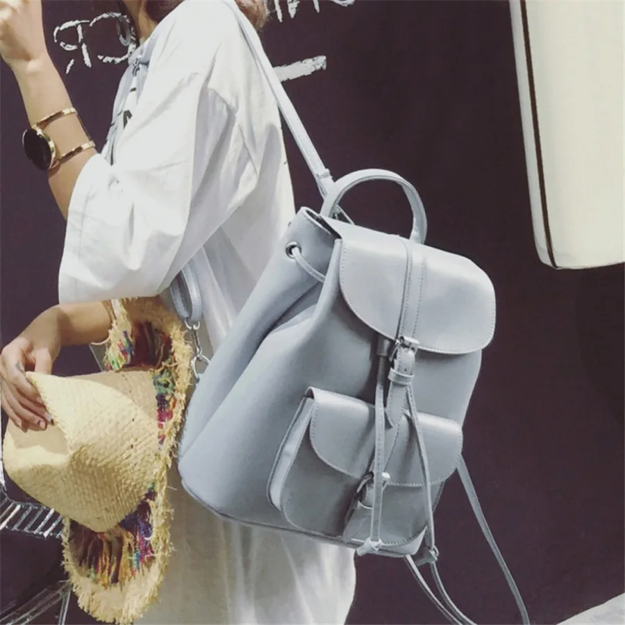 Women-Backpack-Vintage-Leather-Backpacks-Drawstring-Black-Rucksack-Brand-Shoulder-Bags-For-Teenage-Girls-Grey-School (3)