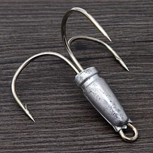 YINGTOUMAN 2 шт./лот 10/0# плюс три якорных крючка и свинцовая подвеска три больших крючка острые и не легко ржавеющие снасти