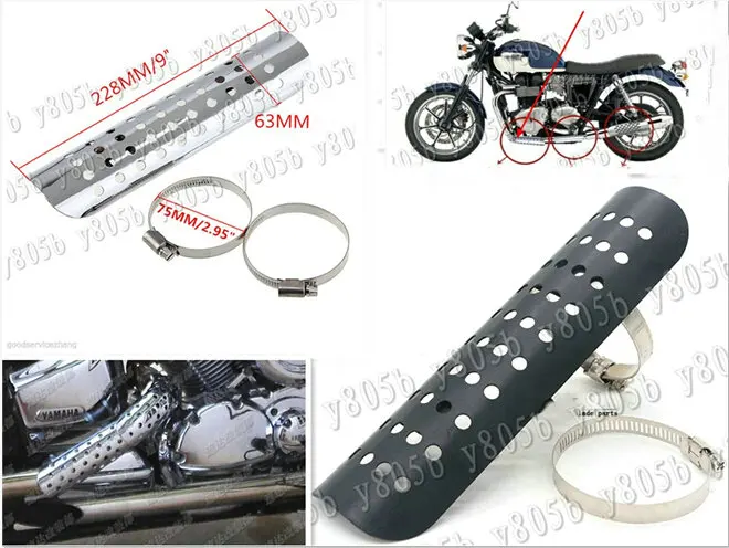 Новый металлический выхлопной тепловой щит для Suzuki 8. 0 C90 M109R C109 Marauder 800 M50 Intruder LC1500 |