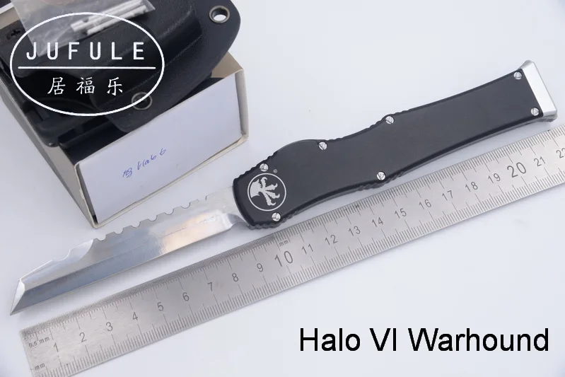

JUFULE Made Warhound Halo VI 6 D2 blade aluminum handle camping survival outdoor EDC Tactical hunting tool dinner kitchen knife