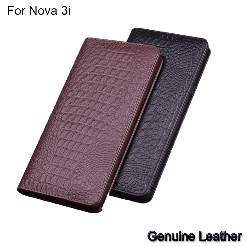 Luxury-Genuine-Leather-flip-For-Huawei-Nova-3-Leather-Half-pack-phone-case-For-Huawei-Nova