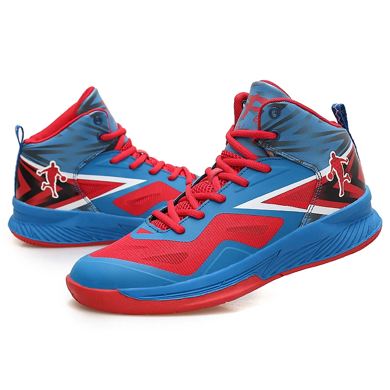 

2018 new summer basketball shoes high wear-resistant breathable increase big child parent-child sports shoes boys student shoes