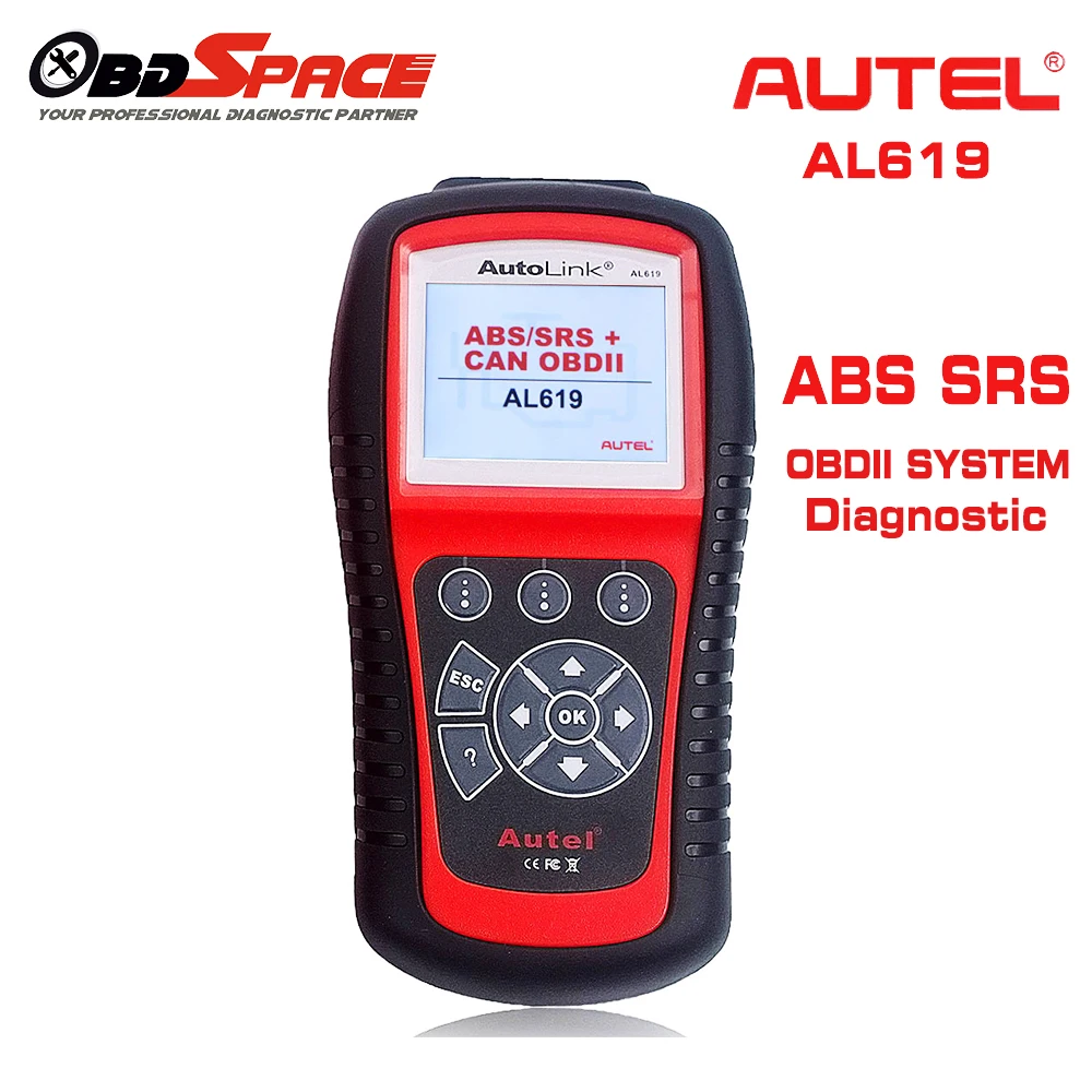 Цена за 2017 Горячие ABS SRS Scan Tool Autel Автоссылка AL619 OBDII автоматический диагностический сканер для ABS подушки нескольких языков обновление Бесплатная Цена за 2017 Горячие ABS SRS Scan Tool Autel Автоссылка AL619 OBDII автоматический диагностический сканер для ABS подушки нескольких языков обновление Бесплатная
