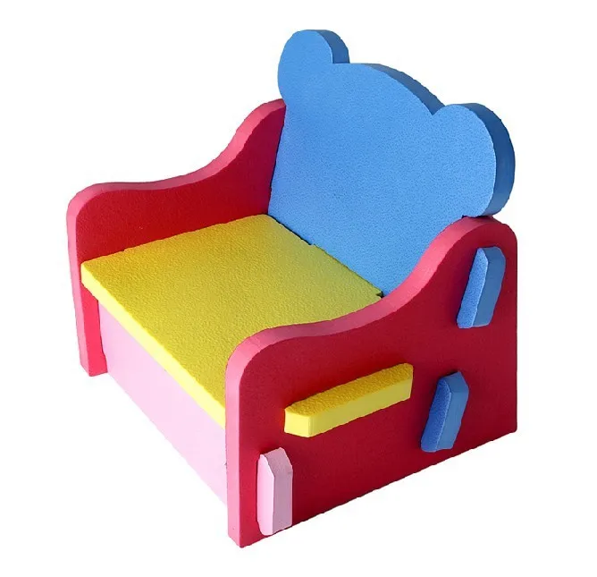 Многокомпонентный демонтажный тип дети учатся использовать EVA пенопластовые стулья и столы для изготовления тарелок не травмирует ребенка - Цвет: Chair