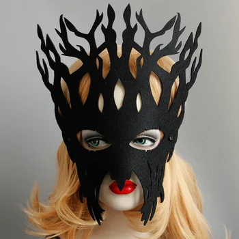 

Christmas Party Halloween DIY Cosplay Mask Big Tree Felt Mask Vintage Face Mask Masquerade Party Accessories