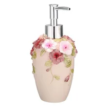 New 1Pcs Resin Soap Shampoo Dispenser Bathroom body Liquid Lotion Pump Action Bottle Holder Kitchen Bath Room Products 350ML