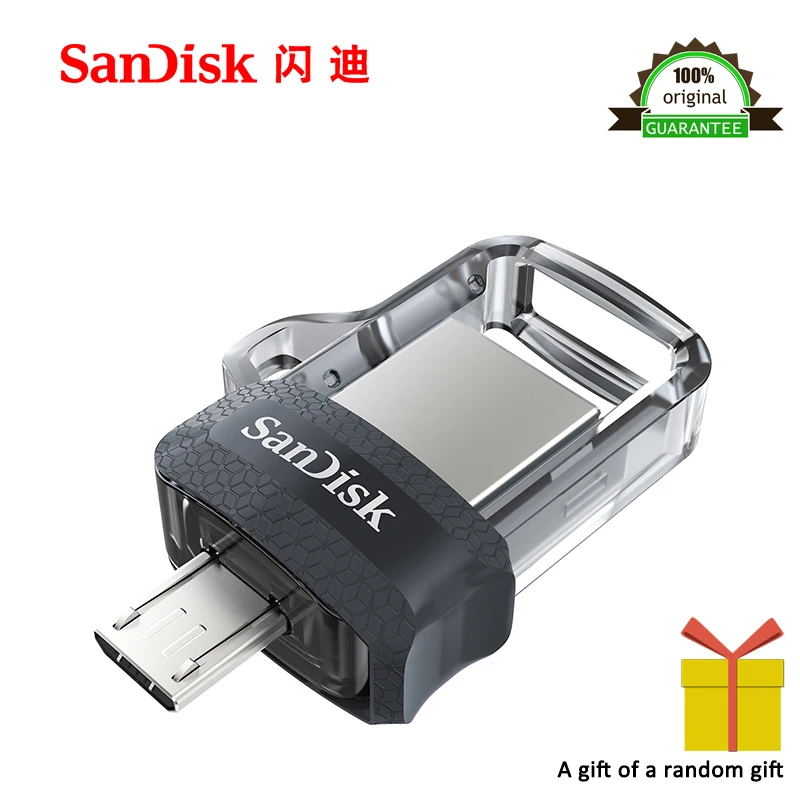 

100% Original Sandisk SDDD3 Extreme high speed 150M/S Pen Drive 32GB OTG USB3.0 Dual OTG USB Flash Drive 32GB
