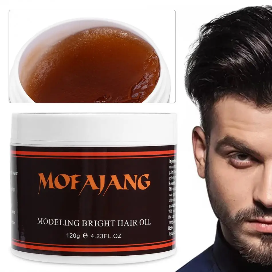 MOFAJANG 120g Haar Pomade Styling Wachs Männer Lange anhaltende MOFAJANG 120g Haar Pomade Styling Wachs Männer Lange anhaltende Flauschigen Natürliche Frisur Beenden Sie Modellierung Styling Haar Wachs Gel schlamm Creme